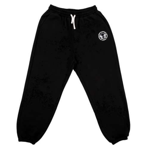 YBF Genuine Drop Relaxed Sweat Pants Black