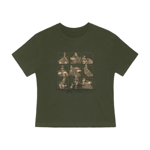 Travis Scott The Rider Babydoll Olive Tee