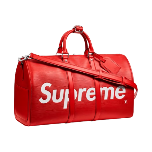 Louis Vuitton x Supreme Keepall Bandouliere Epi 45 Red