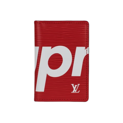 Louis Vuitton x Supreme Pocket Organizer Epi Red