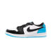 Jordan 1 Low Black Dark Powder Blue (W)