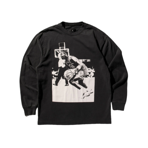  Jordan X Union M J L/S T-Shirt Off Noir