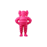 kaws chum vinyl figure pink