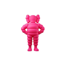 kaws chum vinyl figure pink