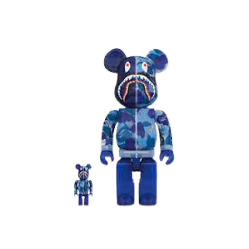 Bearbrick x BAPE ABC Camo Shark 100% & 400% Set