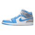 Jordan 1 Mid University Blue Grey