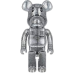 Bearbrick x BAPE x Hajime Sorayama Camo Shark 1000% silver