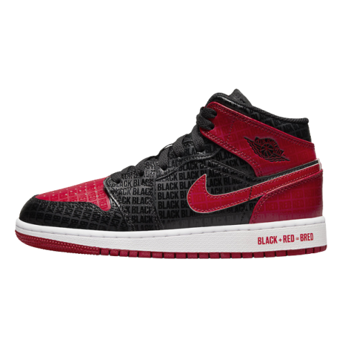 Jordan 1 Mid Bred Text (GS)