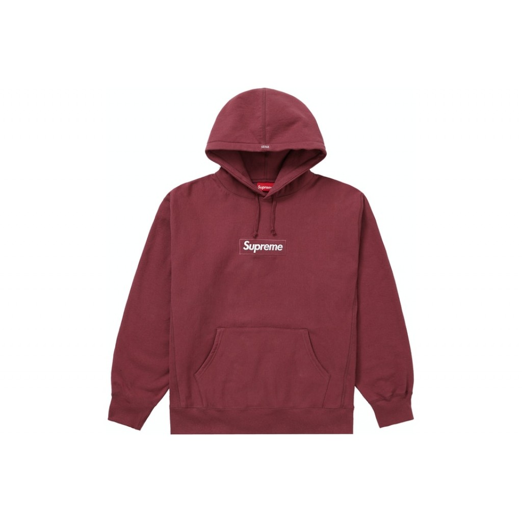 Supreme Plum Box Logo Hoodie by Youbetterfly