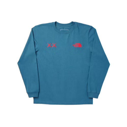 KAWS x The North Face L/S Tee Mallard Blue