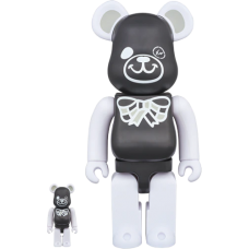 Bearbrick Fragment 100% & 400% Set Black