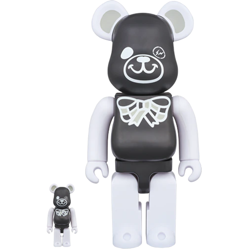 Bearbrick Fragment 100% & 400% Set Black