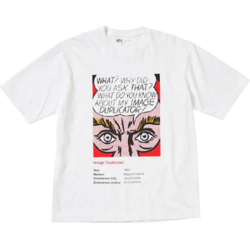 Roy Lichtenstein x Uniqlo White What? Tee