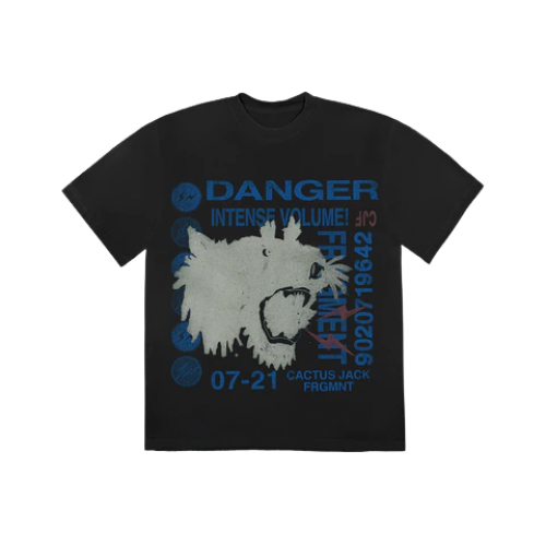 Cactus Jack For Fragment Danger Tee Washed Black