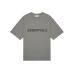 FOG Essentials Boxy T-Shirt Applique Logo Gray Flannel/Charcoal