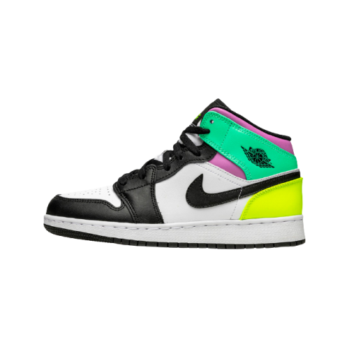 Jordan 1 Mid Pastel Black Toe (GS)