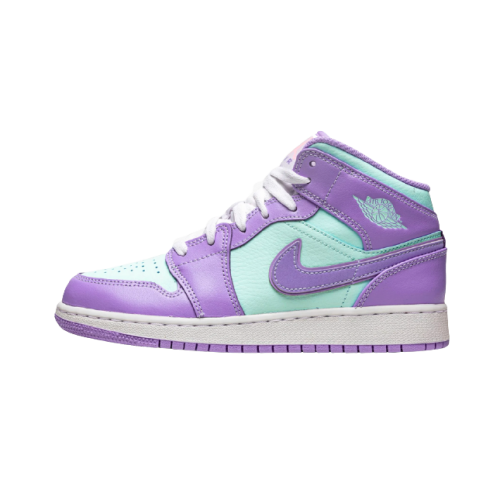 JORDAN 1 MID PURPLE AQUA (GS)