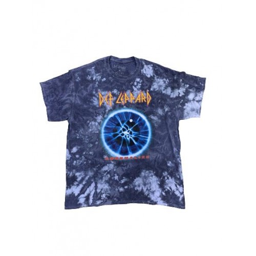 Def Leppard Vintage Blue Washed Tee