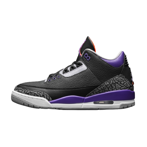 Jordan 3 Retro Black Court Purple