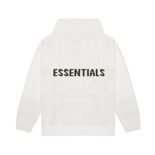 FEAR OF GOD ESSENTIALS Knit Hoodie Oatmeal/Oatmeal Heather/Light Heather Oatmeal