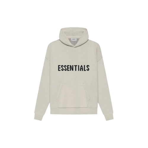 FEAR OF GOD ESSENTIALS Knit Hoodie Moss
