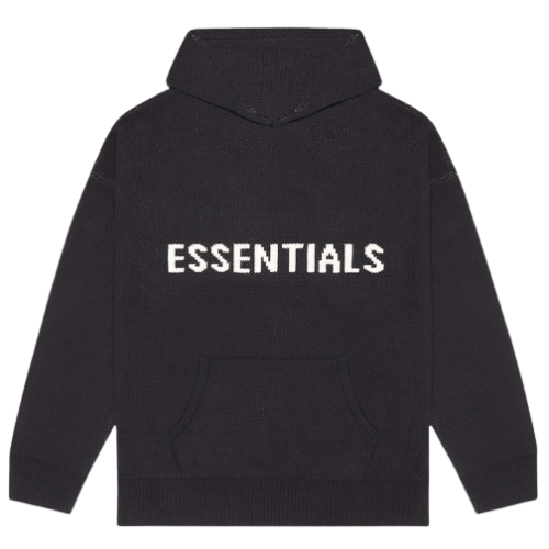 FOG ESSENTIALS Knit Hoodie Dark Slate/Stretch Limo/Black