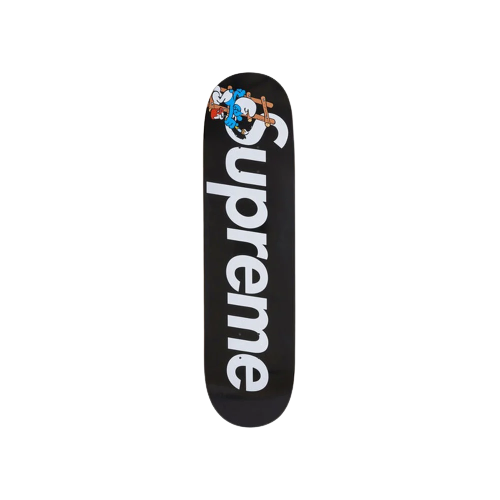 Supreme Smurfs Skateboard Black