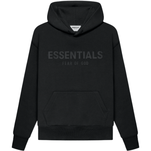 FEAR OF GOD ESSENTIALS Kids Pull-Over Hoodie Black/Stretch Limo