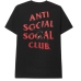 Anti Social Social Club Bitter Tee Black