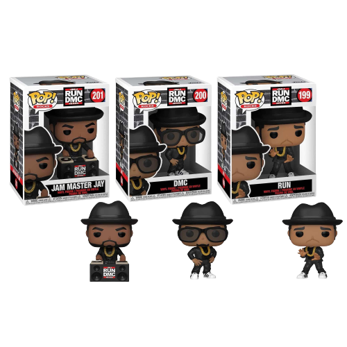 Run-DMC  Vinyl Figures Funco Pop Set of 3