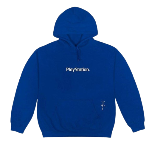 Travis Scott PS5 Motherboard Hoodie Blue