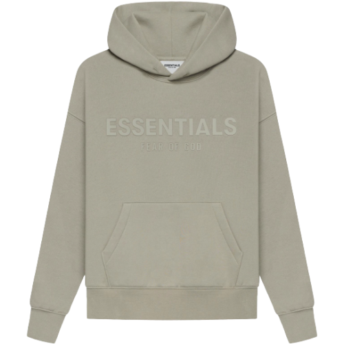 FEAR OF GOD ESSENTIALS Kids Pull-Over Hoodie Moss/Goat