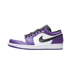 Jordan 1 Low Court Purple White