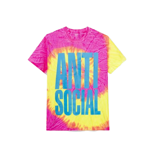 Anti Social Social Club Heatwave Pink Tie Dye Tee