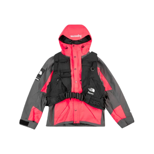 Supreme X Northface RTG Jacket + Vest Red Black