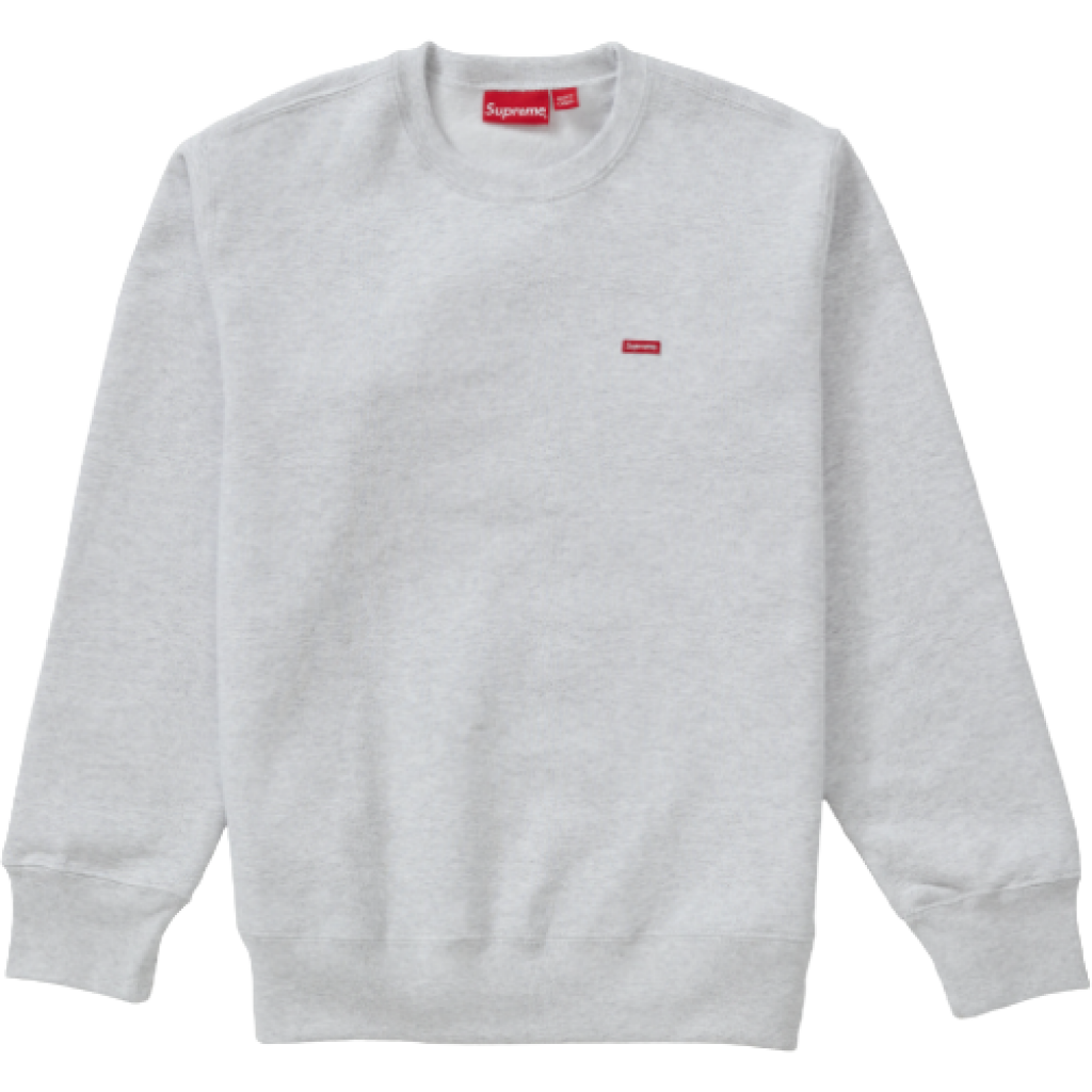 Supreme Small Box Crewneck Ash Grey By Youbetterfly