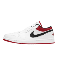 Jordan 1 Low White University Red Black