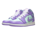 Jordan 1 Mid Purple Aqua