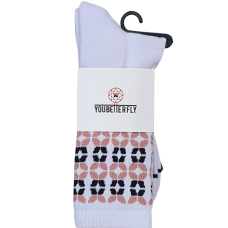 Youbetterfly Baller Socks V2 White