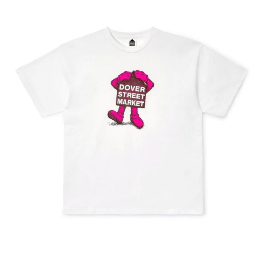 KAWS x Dover Street Market Fluro Rebellion T-Shirt Pink