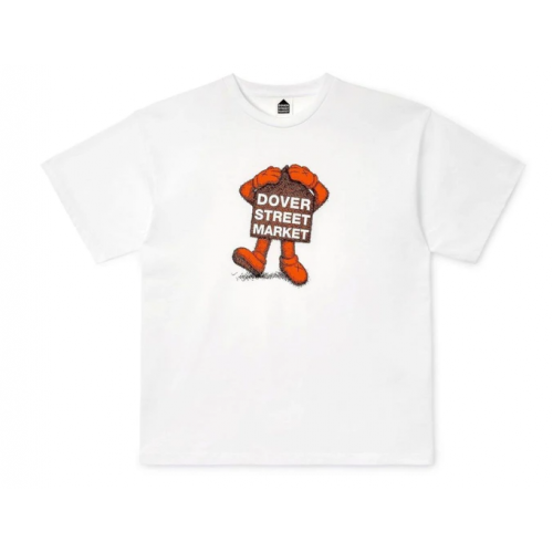 KAWS x Dover Street Market Fluro Rebellion T-Shirt Orange