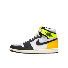 Jordan 1 Retro High White Black Volt University Gold