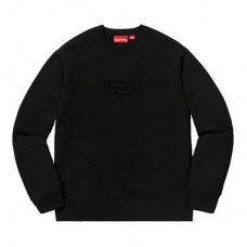 Supreme Cutout Logo Crewneck Black SS20