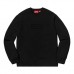 Supreme Cutout Logo Crewneck Black SS20