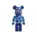 BAPE x BE@RBRICK CAMO SHARK 1000% Clear Blue