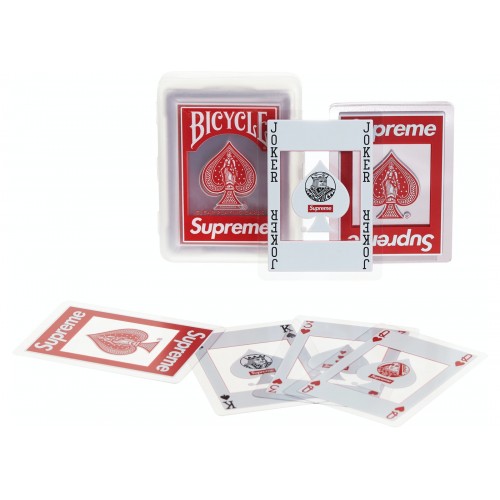 Supreme X Bicycle Playing Cards Transparent