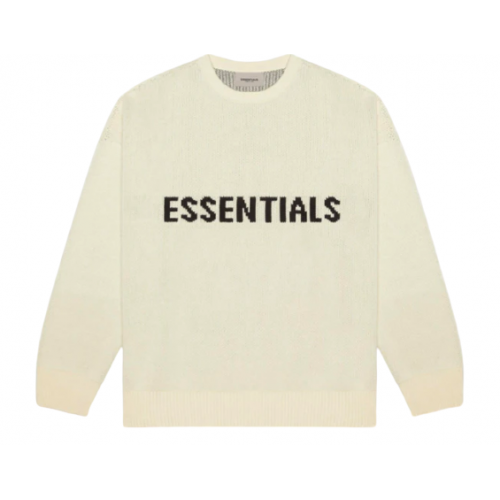Fear Of God Essentials Knit Sweater Buttercream