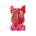 BAPE x BE@RBRICK CAMO SHARK 1000% Clear Red