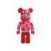 BAPE x BE@RBRICK CAMO SHARK 1000% Clear Red