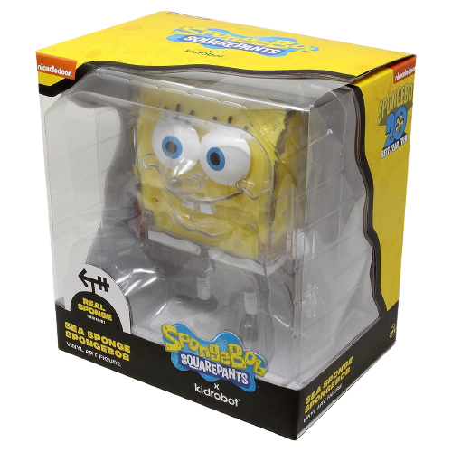 KIDROBOT X NICKELODEON SPONGEBOB SQUAREPANTS SHELLEBRATION FIGURE - CLEAR EDITION (YELLOW / CLEAR)